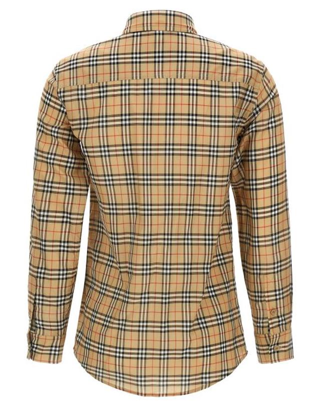버버리 [해외직구] 26FW 버버리 블라우스 8127758SANDIPCHECK Beige 착용컷