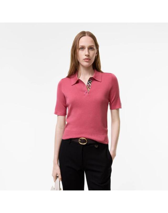 버버리 [해외직구] 26FW 버버리 폴로 티셔츠 8127146 C5332 ROSA 착용컷