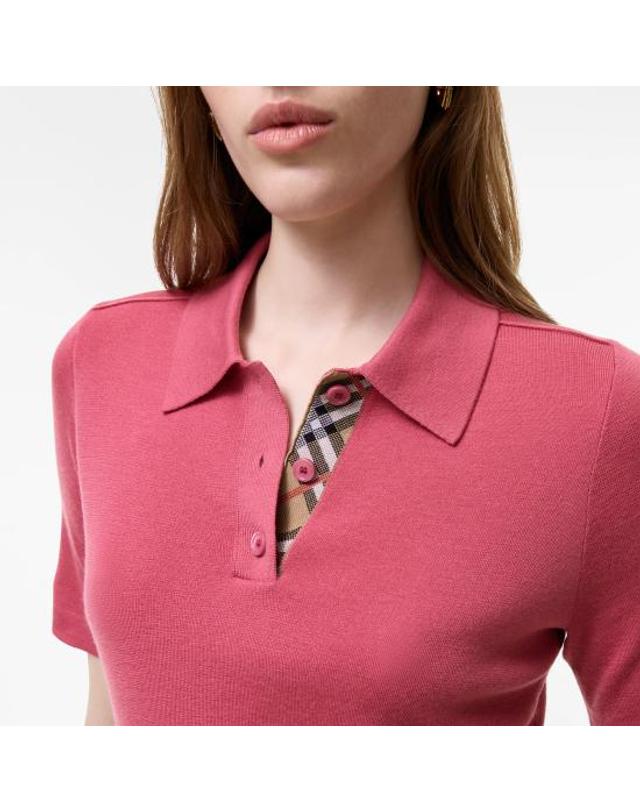 버버리 [해외직구] 26FW 버버리 폴로 티셔츠 8127146 C5332 ROSA 착용컷