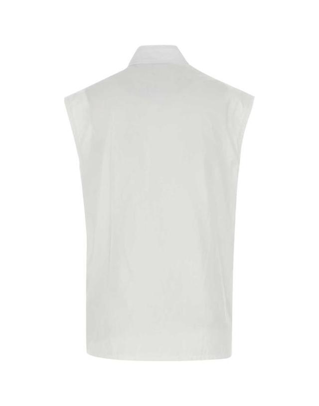 버버리 [해외직구] 24SS 버버리 베스트 8088153 A1464 WHITE 착용컷