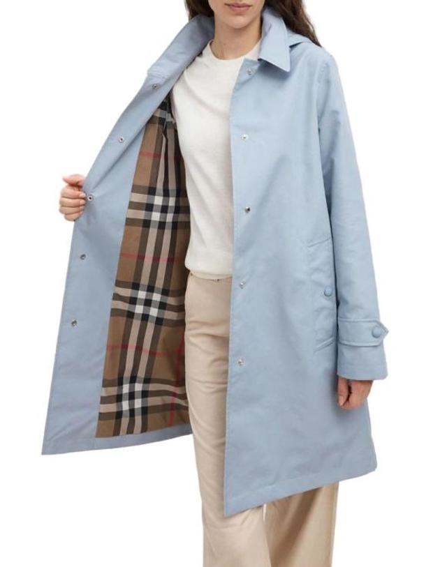 버버리 [해외직구] 버버리 코트 81216661 8 Burberry LIGHT GREY BLUE 착용컷