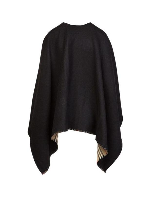 버버리 [해외직구] 버버리 케이프 80184961 ONESIZE Burberry BLACK 착용컷