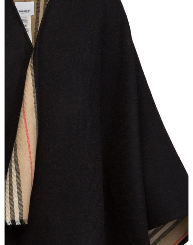 버버리 [해외직구] 버버리 케이프 80184961 ONESIZE Burberry BLACK 착용컷