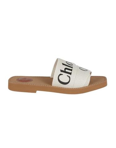 [해외직구] 26FW 끌로에 우디 플랫 뮬 CHC22U188Z3101 White