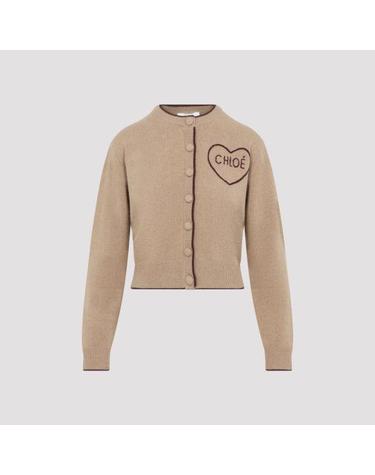 [해외직구] 26FW 끌로에 가디건 CH26AMC15710 218 BLEACHED BROWN