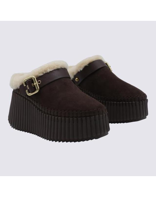 끌로에 [해외직구] 26FW 끌로에 스니커즈 CH25W13CTX 28X SHARP BROWN 착용컷