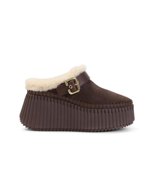 끌로에 [해외직구] 26FW 끌로에 뮬 슬리퍼 CH25W13CTX 28X SHARP BROWN 착용컷