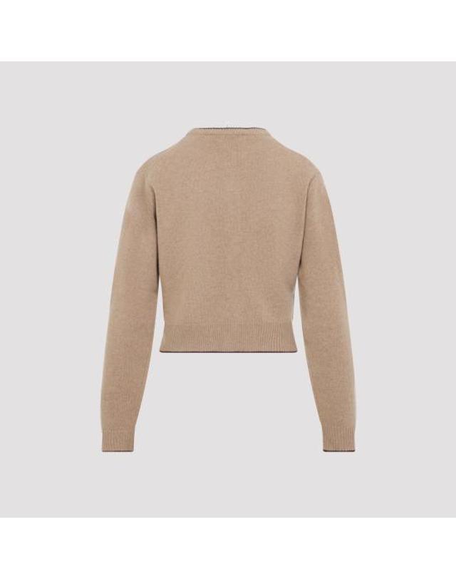 끌로에 [해외직구] 26FW 끌로에 가디건 CH26AMC15710 218 BLEACHED BROWN 착용컷