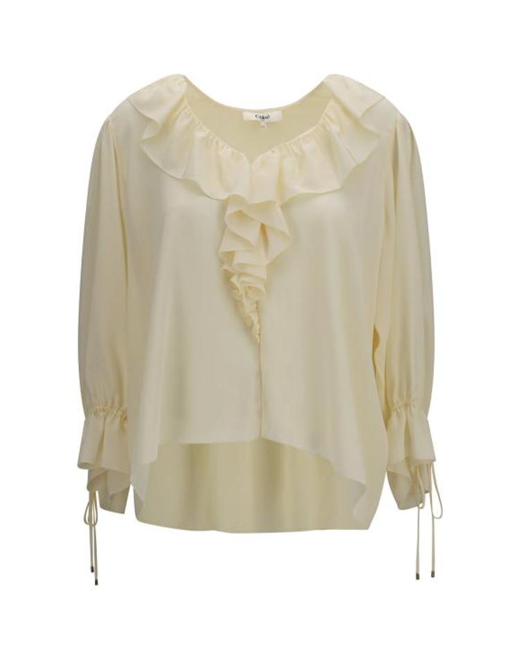 CHLOE [해외직구] 26FW 끌로에 셔츠 CH26AHT72005 114 PRISTINE WHITE