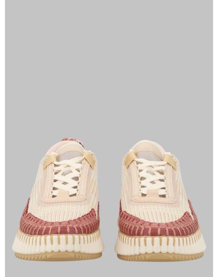 CHLOE [해외] 26FW 끌로에 나마 스니커즈 C22S579Y0 223 BEIGE FA6RXX09871