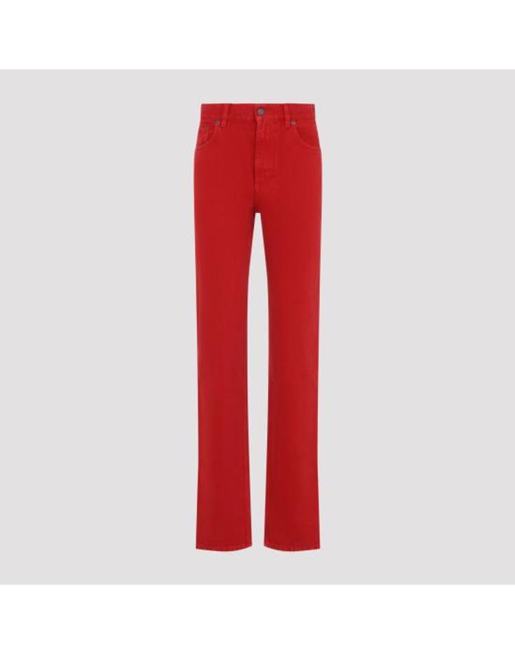 [해외] 26FW 끌로에 스트레이트 팬츠 CH26WDP21159 656 BERRY RED FA6RXX11343