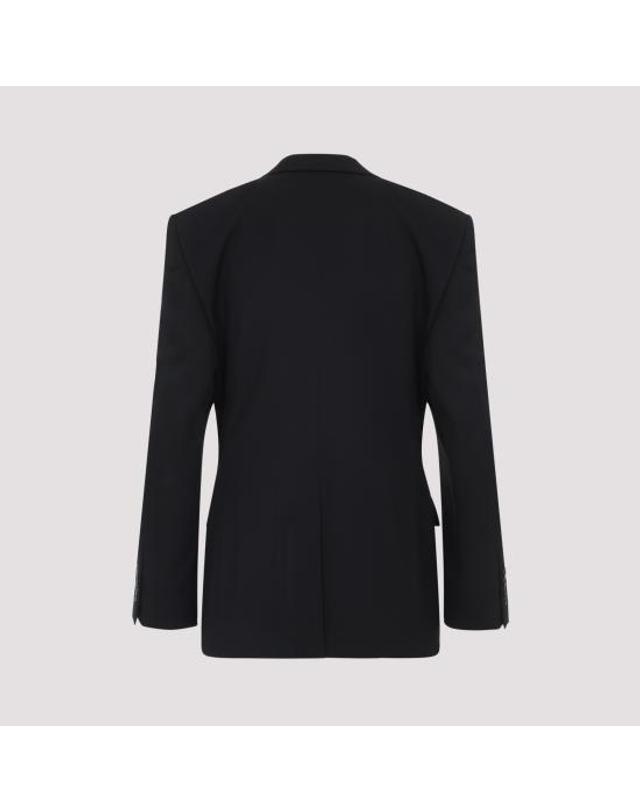 발렌시아가 [해외직구] 25FW 발렌시아가 스탠다드 테일러드 자켓 850772TPT07 1038 BLACK 착용컷
