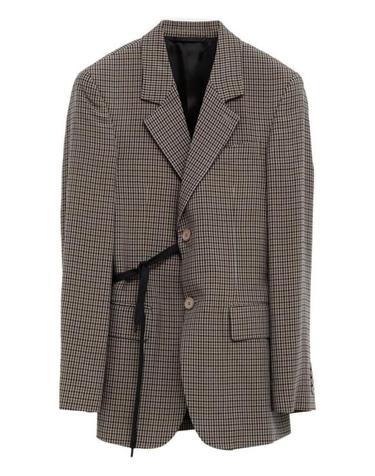 [해외직구] 26SS 발렌시아가 랩 테일러드 재킷 857365TTO38 2866 BROWN