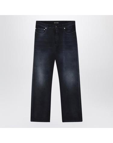 [해외직구] 26SS 발렌시아가 커브드 니 팬츠 857194TTW64 Blue