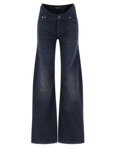 [해외직구] 26SS 발렌시아가 커브드 Waist 팬츠 848019TTW648074 Blue