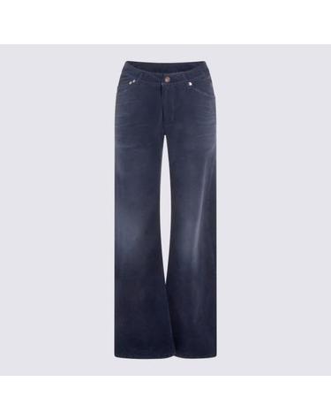 [해외직구] 26SS 발렌시아가 커브드 Waist 팬츠 848019 TTW648074 DIRTY DARK BLUE