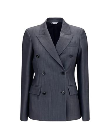 [해외직구] 26FW 발렌시아가 더블 브레스티드 테일러드 수트 자켓 872296TUT444100 DARK NAVY
