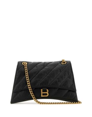 [해외직구] 25SS 발렌시아가 크러쉬 미디움 체인 백 785602210J1 1000 BLACK