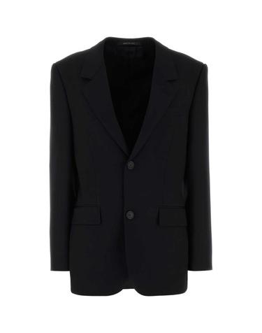 [해외직구] 25FW 발렌시아가 스탠다드 테일러드 자켓 850772TPT07 1038 BLACK