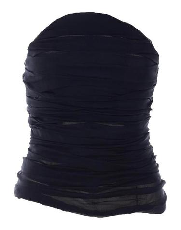 [해외직구] 26SS 발렌시아가 피티드 뷔스티에 실크 탑 872530TUN281000 BLACK