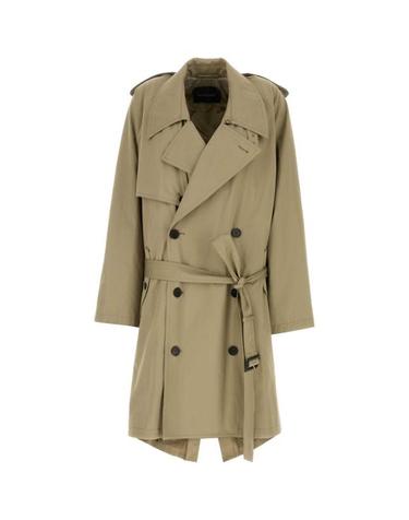 [해외직구] 25FW 발렌시아가 벨트 더블 브레스티드 트렌치코트 839117TSP13 9772 BEIGE