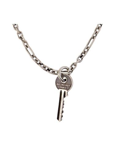[해외직구] 26FW 발렌시아가 목걸이 팬던트 CIA025317 SILVER