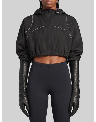 [해외직구] 26FW 발렌시아가 테크웨어 크롭 자켓 A0029X BLACK