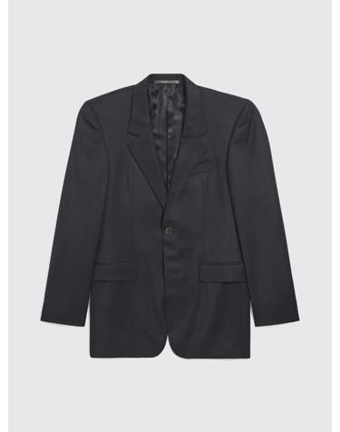 [해외직구] 26FW 발렌시아가 스탠다드 테일러드 싱글 자켓 850759TPT07 1038 Black