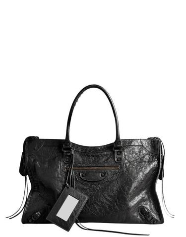[해외직구] 26FW 발렌시아가 르 시티 백 라지 8657652ACFH 1000 BLACK