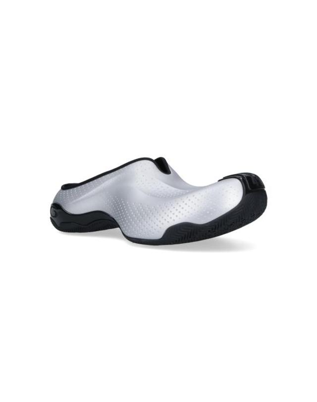 발렌시아가 [해외직구] 26SS 발렌시아가 베스킷볼 뮬 스니커즈 841877 WBSKM 1010 Silver 착용컷