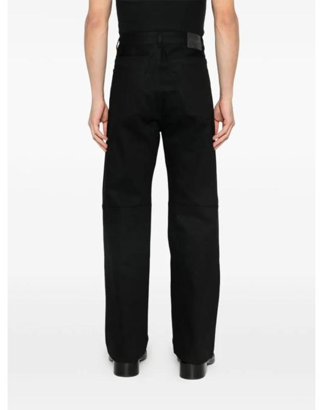 발렌시아가 [해외직구] 26SS 발렌시아가 커브드 니 팬츠 857194TTWA4 1000 BLACK 착용컷