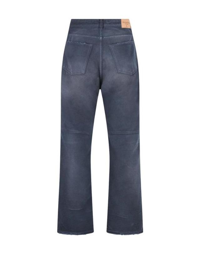 발렌시아가 [해외직구] 26SS 발렌시아가 커브드 니 팬츠 857194 TTW648074 Blue 착용컷