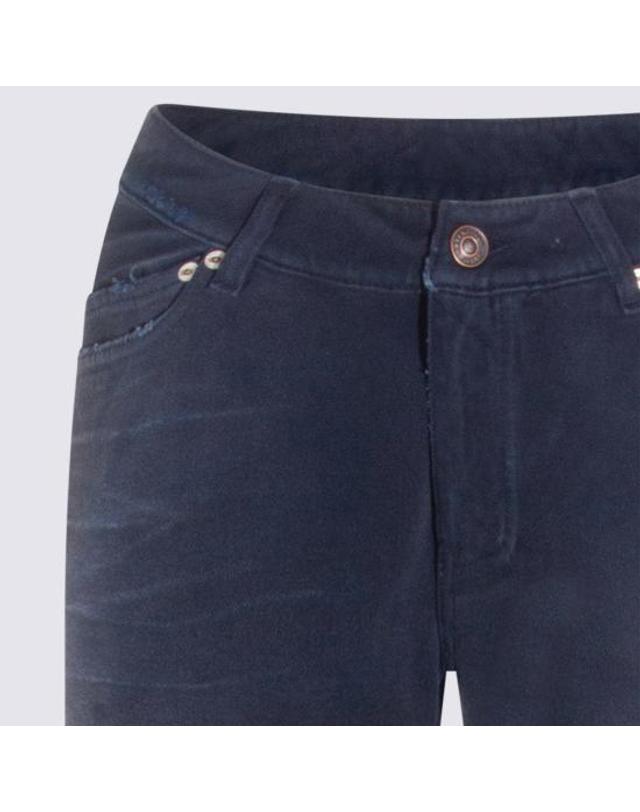 발렌시아가 [해외직구] 26SS 발렌시아가 커브드 Waist 팬츠 848019 TTW648074 DIRTY DARK BLUE 착용컷