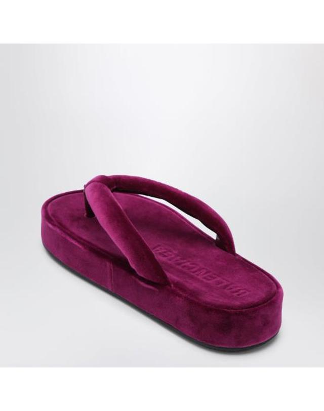 발렌시아가 [해외직구] 26SS 발렌시아가 제트 랙 통 슬라이드 869749WCDQ0 5590 PURPLE 착용컷