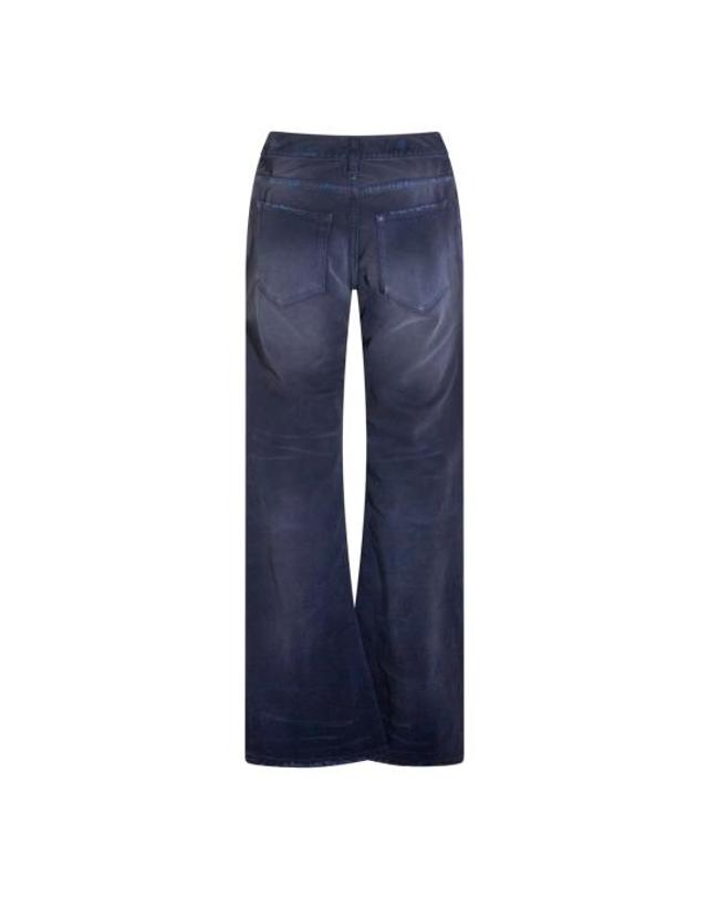 발렌시아가 [해외직구] 26SS 발렌시아가 커브드 Waist 팬츠 848019 TTW648074 DIRTY DARK BLUE 착용컷