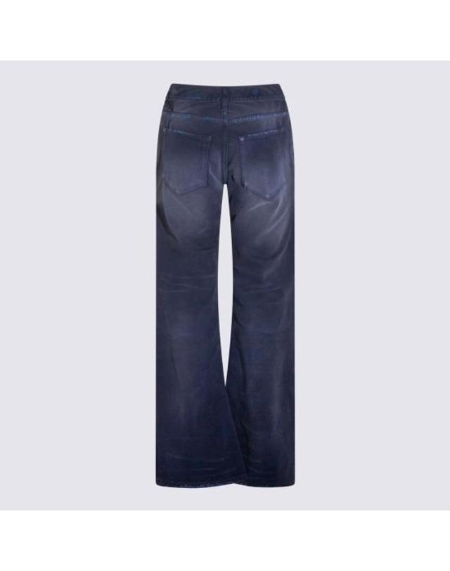 발렌시아가 [해외직구] 26SS 발렌시아가 커브드 Waist 팬츠 848019 TTW648074 DIRTY DARK BLUE 착용컷