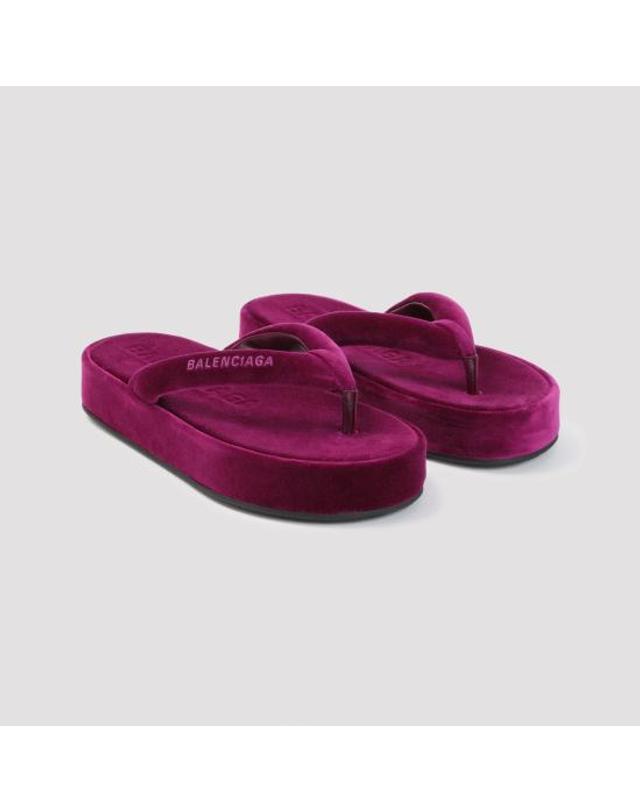 발렌시아가 [해외직구] 26FW 발렌시아가 제트 랙 통 슬라이드 869749WCDQ0 5590 PINK PURPLE 착용컷
