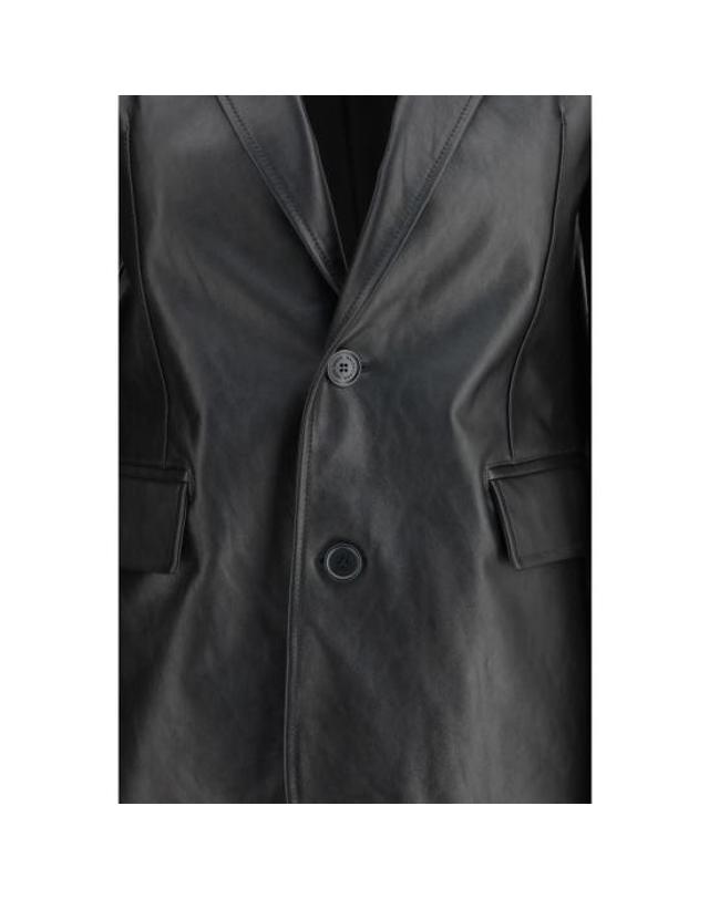 발렌시아가 [해외직구] 26SS 발렌시아가 수트 자켓 BA856379TQS041000BB BLACK 착용컷