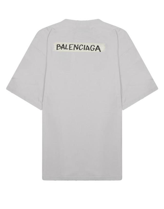 발렌시아가 [해외직구] 26FW 발렌시아가 마스킹 테이프 티셔츠 미디움 핏 764235 TTVL69012 WHITE 착용컷