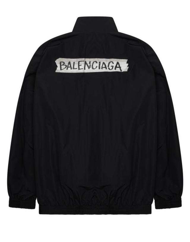 발렌시아가 [해외직구] 26FW 발렌시아가 마스킹 테이프 미디엄 핏 트랙수트 재킷 857713 TPQ381000 BLACK 착용컷