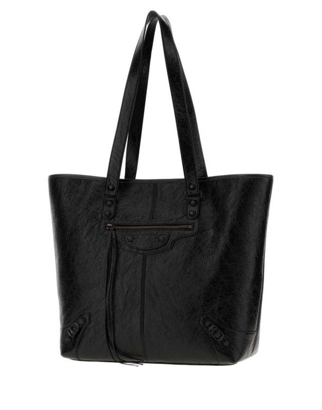 발렌시아가 [해외직구] 26FW 발렌시아가 르 시티 카바스 백 8731742ABEK 1000 BLACK 착용컷
