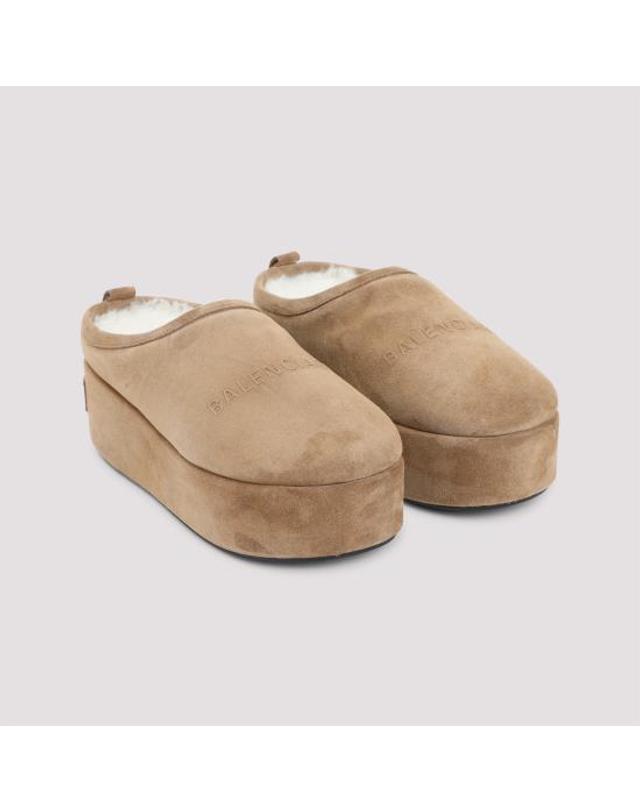 발렌시아가 [해외직구] 26FW 발렌시아가 알래스카 소프트 플랫폼 뮬 825258WBFC1 2200 BROWNWHITE 착용컷