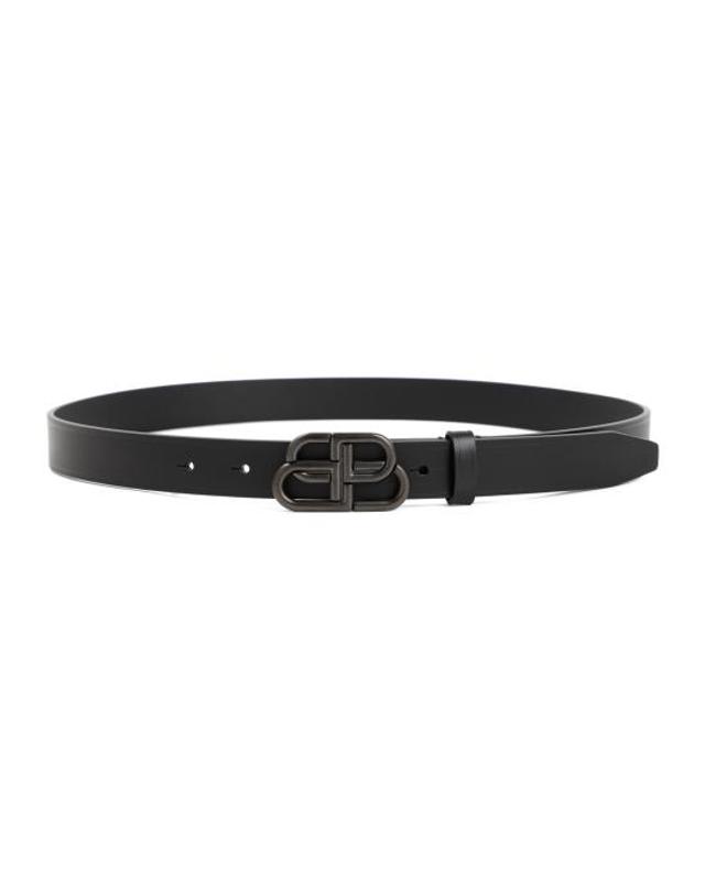 발렌시아가 [해외직구] 26FW 발렌시아가 벨트 581690 1CH0J 1000 BLACK 착용컷