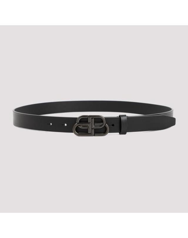 발렌시아가 [해외직구] 26FW 발렌시아가 벨트 581690 1CH0J 1000 BLACK 착용컷
