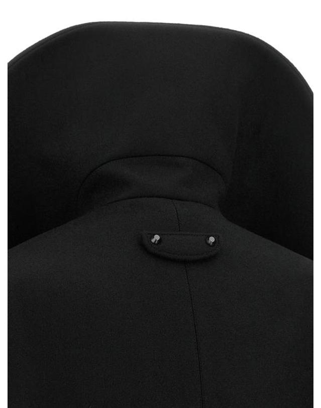 발렌시아가 [해외직구] 26FW 발렌시아가 하이 칼라 피코트 A009LRTW8171000 Black 착용컷