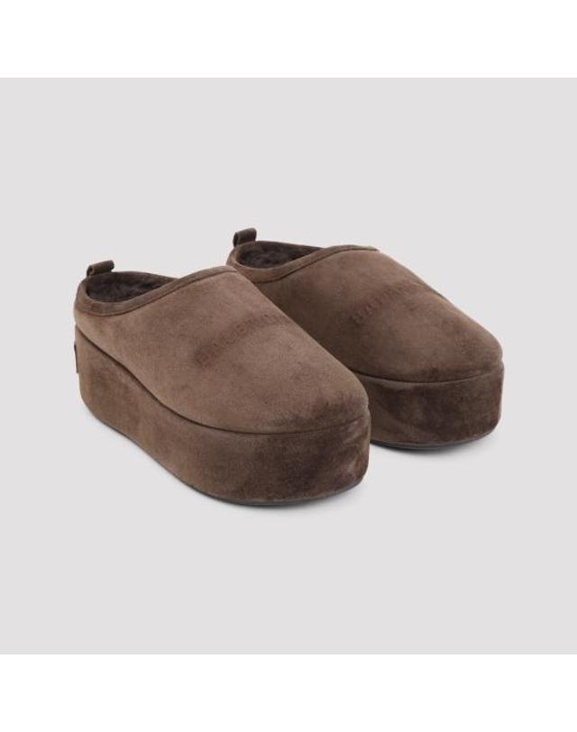 발렌시아가 [해외직구] 26FW 발렌시아가 알래스카 소프트 플랫폼 뮬 825258WBFC1 2929 BROWN 착용컷