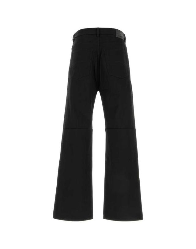 발렌시아가 [해외직구] 26SS 발렌시아가 커브드 니 팬츠 857194TTWA4 1000 BLACK 착용컷