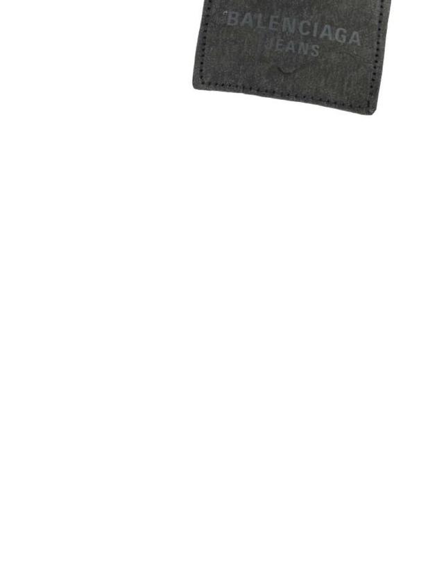 발렌시아가 [해외직구] 26SS 발렌시아가 커브드 니 팬츠 857194TTWA4 1000 BLACK 착용컷