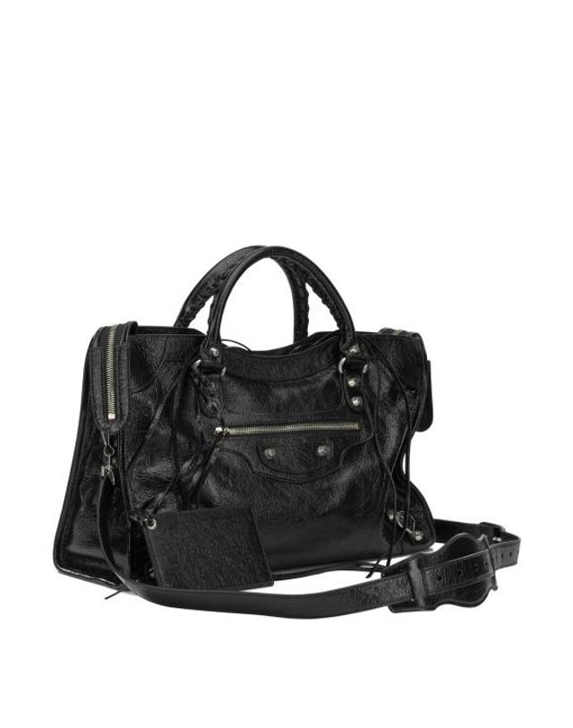 발렌시아가 [해외직구] 26FW 발렌시아가 르 시티 백 미디움 8657602ACLR1000 Black 착용컷