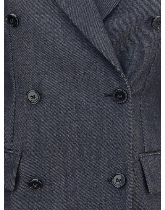 발렌시아가 [해외직구] 26FW 발렌시아가 오버사이즈 가죽 레이서 자켓 872296TUT444100 DARK NAVY 착용컷